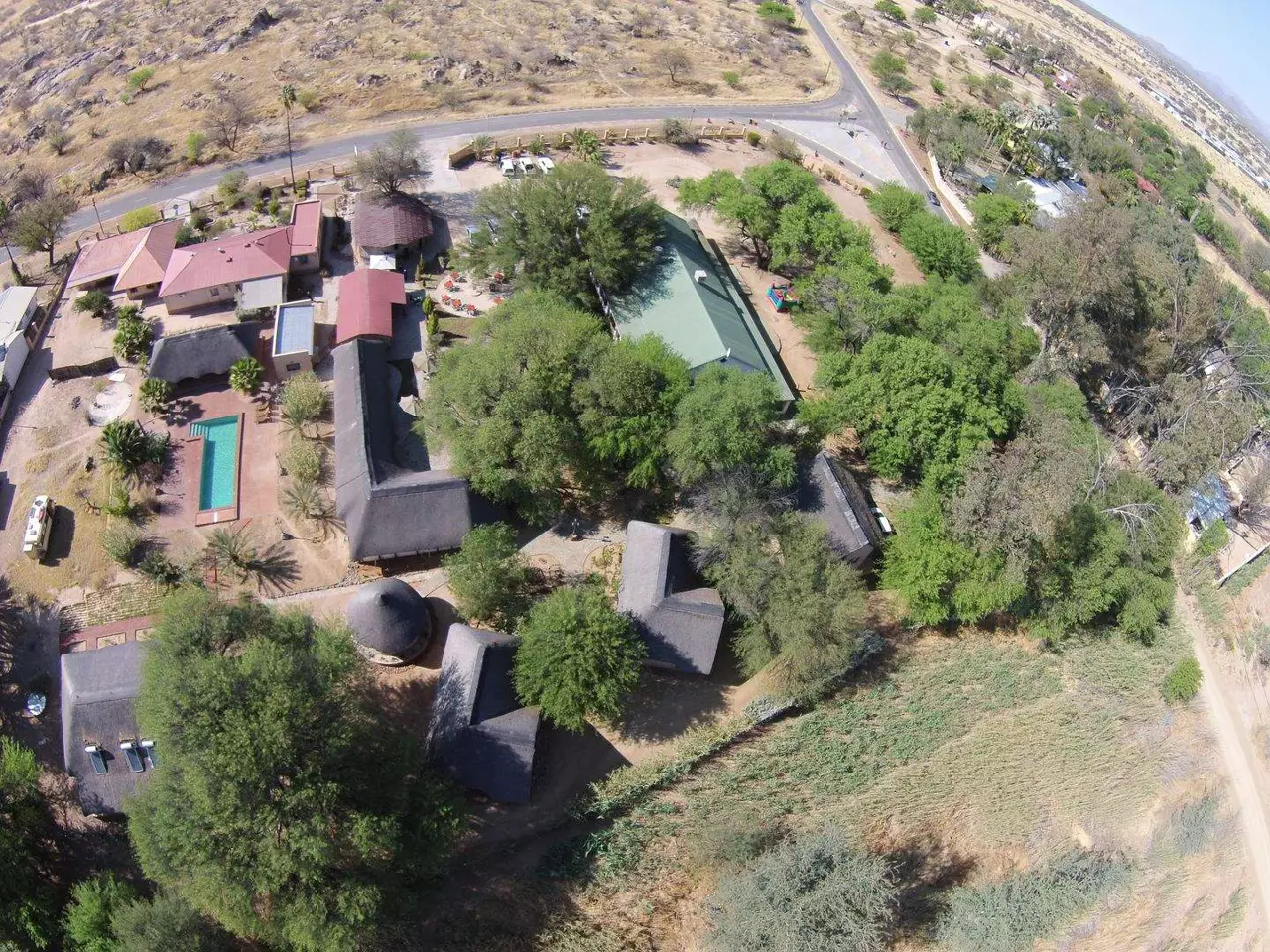 Kashana Lodge aerial view